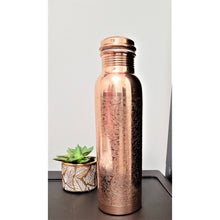 Load image into Gallery viewer, FAST SHIPPING Copper Bottle Gift Set Water Bottle Wellness Self Care Healthy Living Gift- Self Love Fitness Yoga Bottle - Perfect Gift - sevenzings
