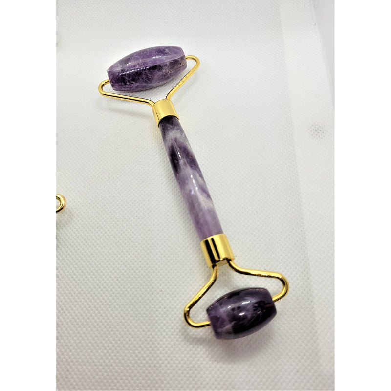 Facial Roller Natural Stone Crystal Massage Roller Gifts -Beauty Tool - sevenzings