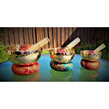 Load image into Gallery viewer, Authentic Tibetan Singing Bowl Set Sound Bath Anxiety Chakra Healing Stress Relief Sound Bowl
