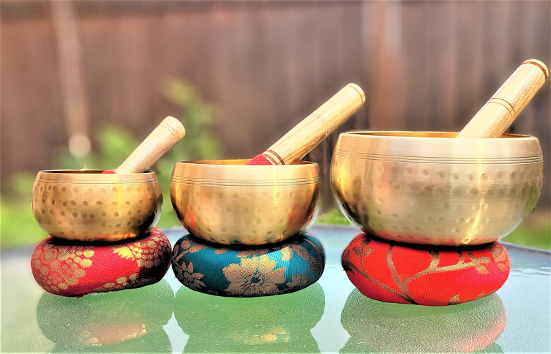 CUSTOM Order 3" Singing Bowl Set of 10 Hand Beaten Relaxing Sound Bowl Meditation Bowl Sound Therapy Bowl