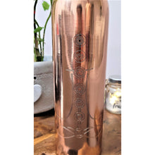 Load image into Gallery viewer, FAST SHIPPING Copper Bottle Gift Set Water Bottle Wellness Self Care Healthy Living Gift- Self Love Fitness Yoga Bottle - Perfect Gift - sevenzings
