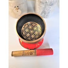 Load image into Gallery viewer, FAST SHIPPING Flower of Life Tibetan Singing Bowls Meditation Yoga Healing Sound Therapy Bowl - Self Care Chakra Healing - sevenzings