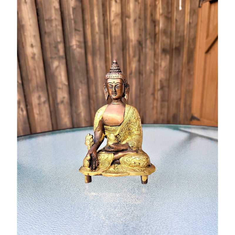 FAST SHIPPING Buddha Statue Figurine Meditation Home Decor - Buddha Medicine Pose Idol Sculpture Calm Peaceful Yoga Gifts - sevenzings