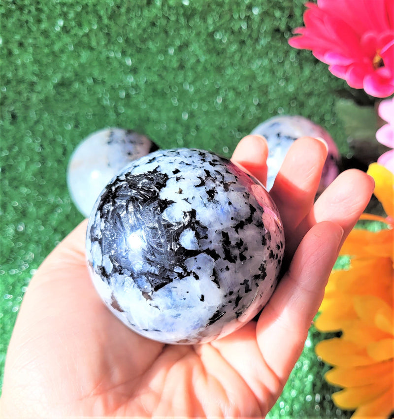 Large Crystal Sphere Crystal Ball with sphere stand Rainbow Moonstone Healing Crystal Spheres Healing Stones Crystal Decor