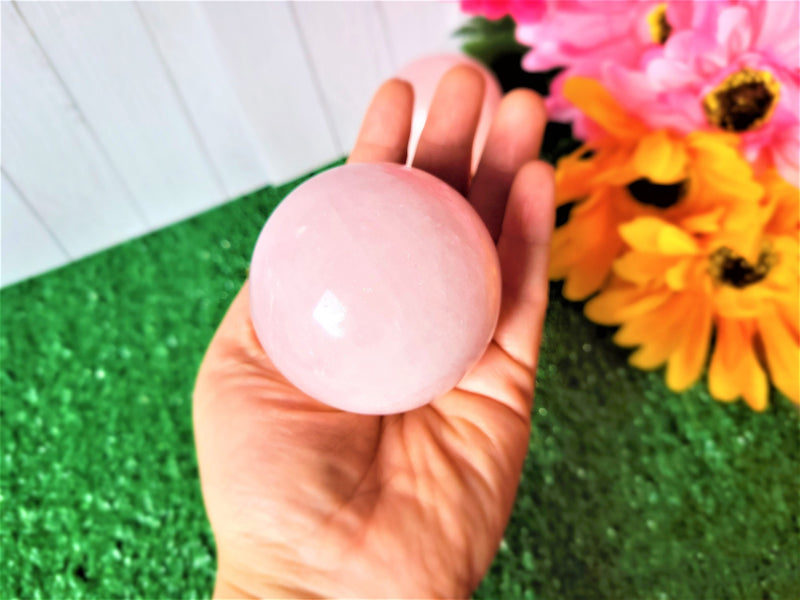 Large Crystal Sphere Crystal Ball with sphere stand Rose Quartz Healing Crystal Spheres Healing Stones Crystal Decor
