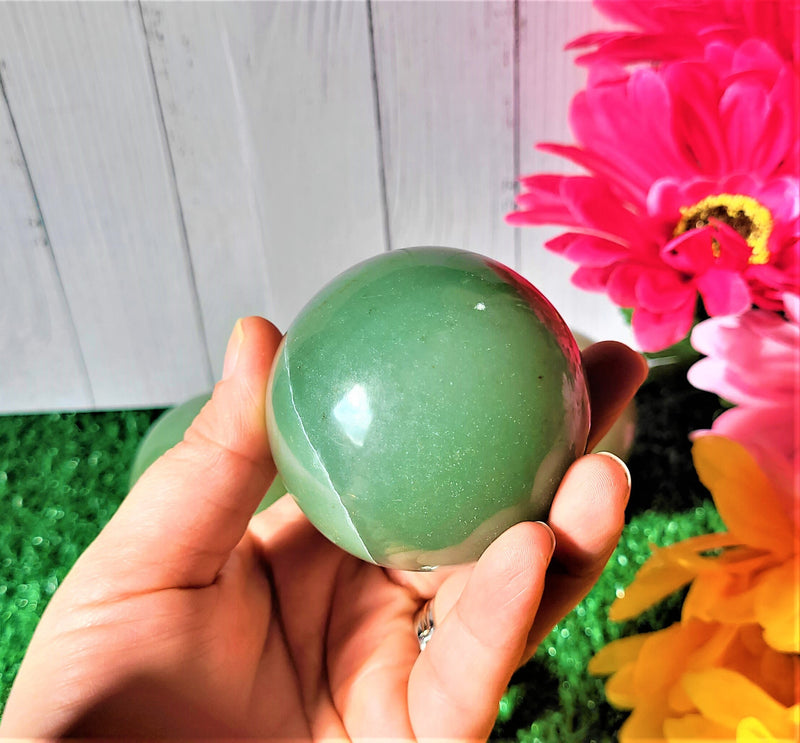Large Crystal Sphere Crystal Ball with sphere stand Green Aventurine Healing Crystal Spheres Healing Stones Crystal Decor