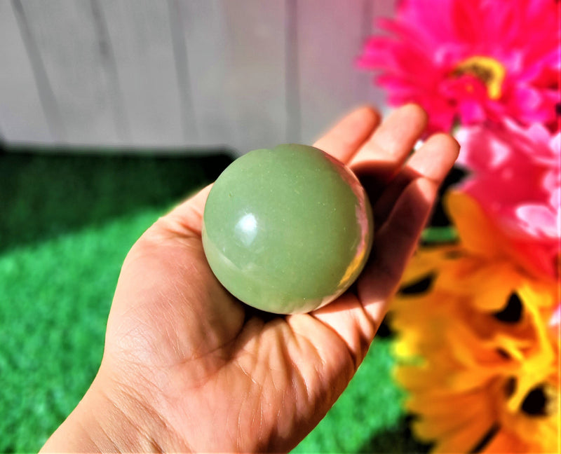 Large Crystal Sphere Crystal Ball with sphere stand Green Aventurine Healing Crystal Spheres Healing Stones Crystal Decor