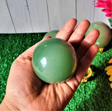 Load image into Gallery viewer, Genuine Green Aventurine  Crystal Sphere Crystal Ball with sphere stand