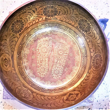 Load image into Gallery viewer, Large Nepali Singing Bowl 20&quot; Tibetan Sound Bowl Handmade Meditation Mindfulness Chakra Balance Healing Therapy Sound Bowl Sound Bath - sevenzings
