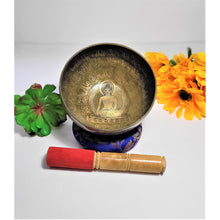 Load image into Gallery viewer, Tibetan Singing Bowl Buddha Bowl - Handmade Meditation Mindfulness Chakra Balance Healing Therapy Sound Bowl - sevenzings
