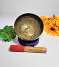 Load image into Gallery viewer, Tibetan Singing Bowl Buddha Bowl - Handmade Meditation Mindfulness Chakra Balance Healing Therapy Sound Bowl