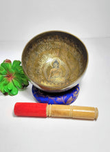 Load image into Gallery viewer, Tibetan Singing Bowl Buddha Bowl - Handmade Meditation Mindfulness Chakra Balance Healing Therapy Sound Bowl
