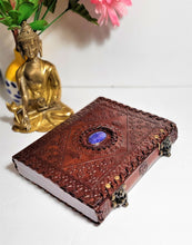 Load image into Gallery viewer, Crystal Stone Leather Journal
