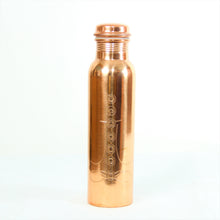 Load image into Gallery viewer, Unique 7 Chakra Yoga/Meditation design Copper Bottle Yoga Water Bottle - sevenzings
